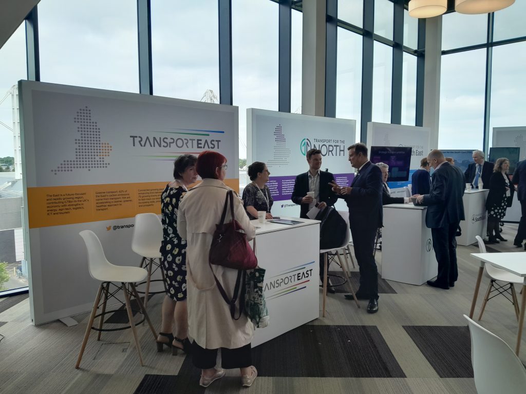 Transport East stand at the STB Conference