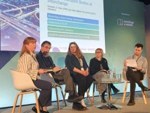 Regional Lead Sharon Payne chairing a panel on Rural Mobility at the STB Conference