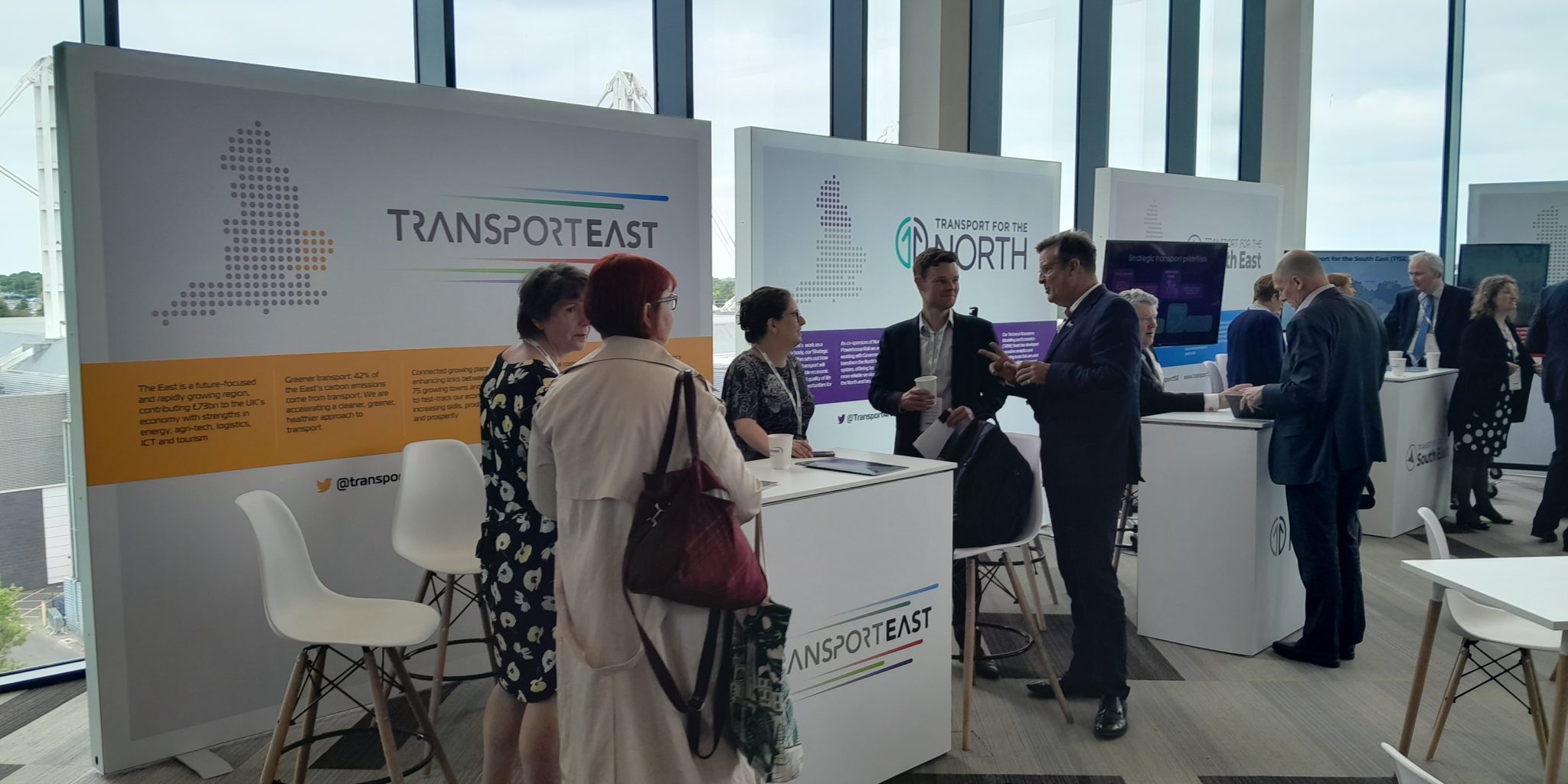 Transport East stand at the STB Conference
