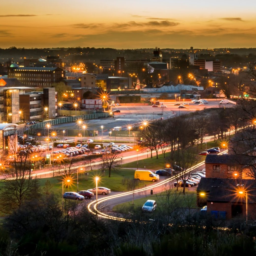 Norwich at night